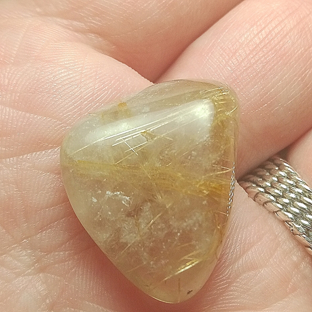 Rutilated clear Quartz Crystal